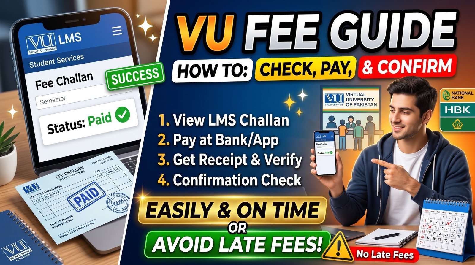 VU Fee Guide: How to Check, Pay and Confirm Your Semester Fee Easily